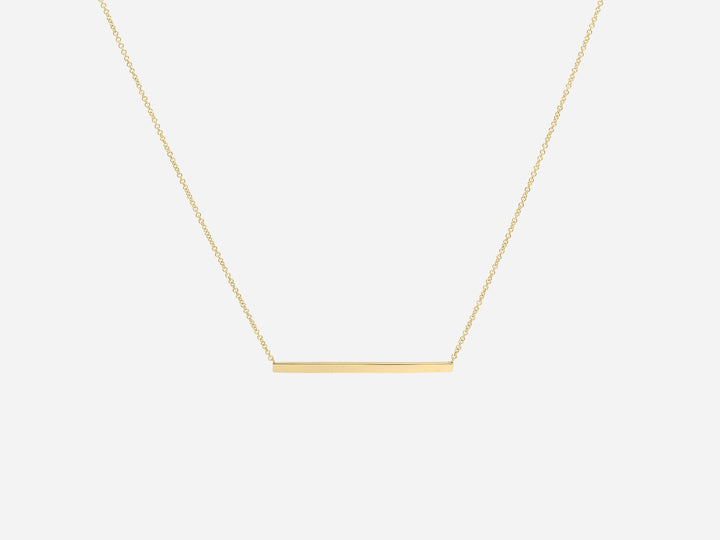 Horizontal Plain Bar Necklace