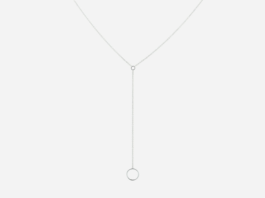 Circle Lariat Necklace