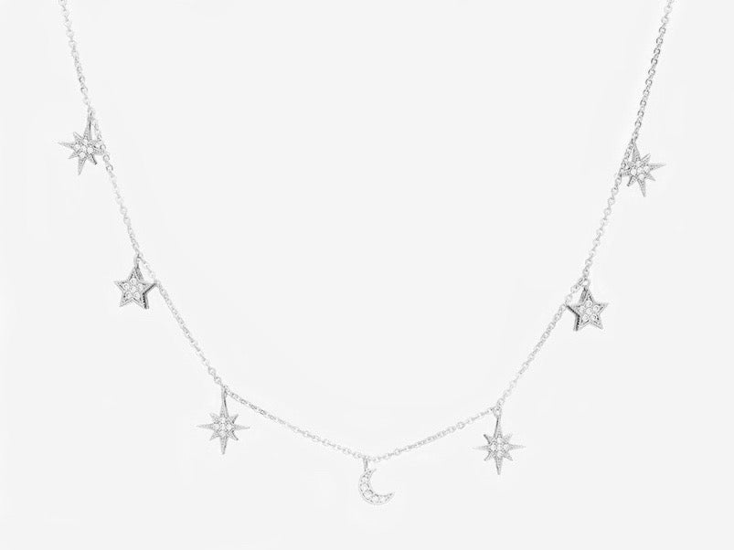 Star and Moon Necklace