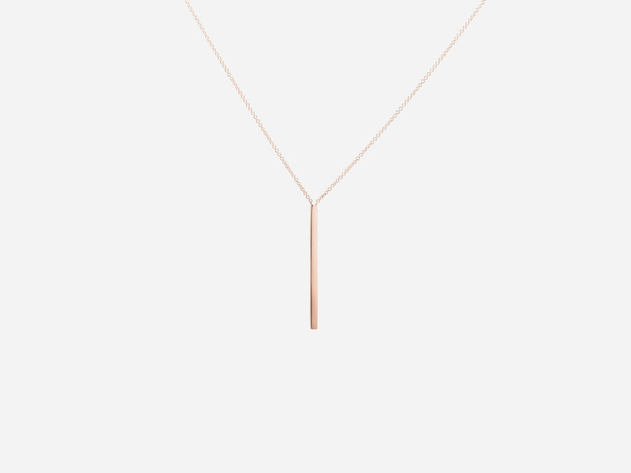 Vertical Plain Bar Necklace