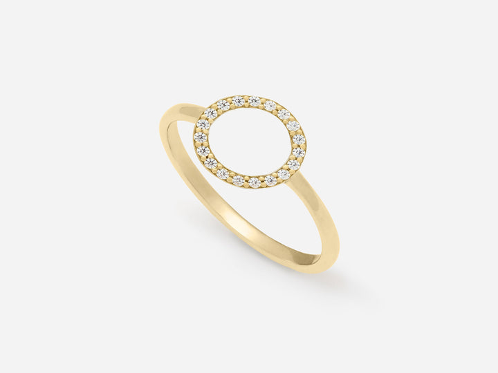 Circle Multi Diamond Ring
