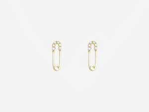Safety Pin Stud Earrings